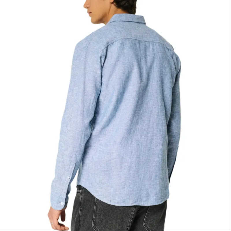 Hollister Shirts Men Blue-3