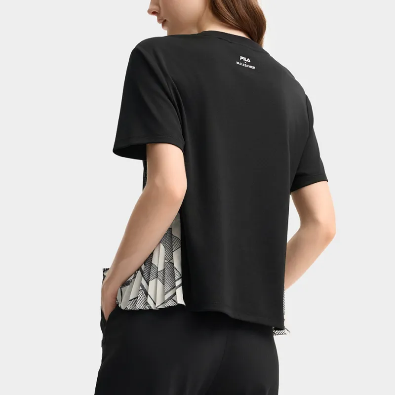 FILA x M.C.ESCHER SS25 T Shirt Women's Jet Black BK-3