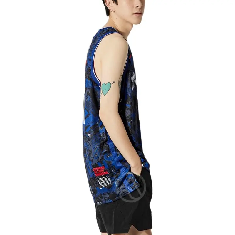 Nike X NBA Basketball Jerseys Men Blue-3