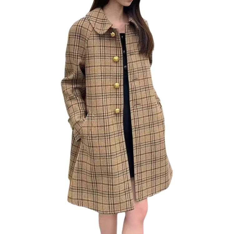 関税込 CELINE | VICTOIRE MAC IN PRINCE OF WALES WOOL CELINE Victoire Mac in Prince of Wales Coat - Cheap Rcj