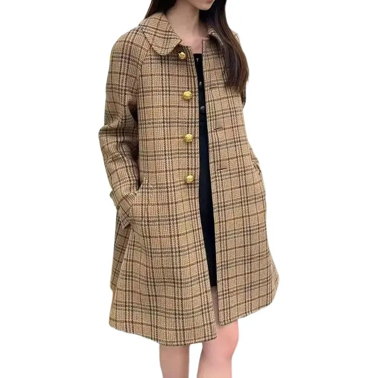 CELINE Victoire Mac In Prince Of Wales Wool-2