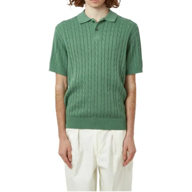 Beams Polo Shirts Men Green-3
