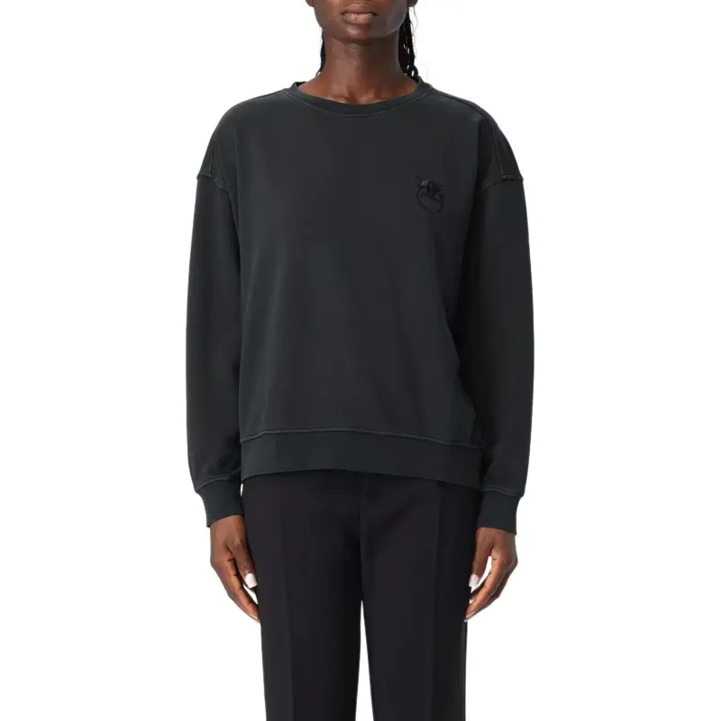 PINKO Logo Embroidered Crewneck Sweatshirt-2