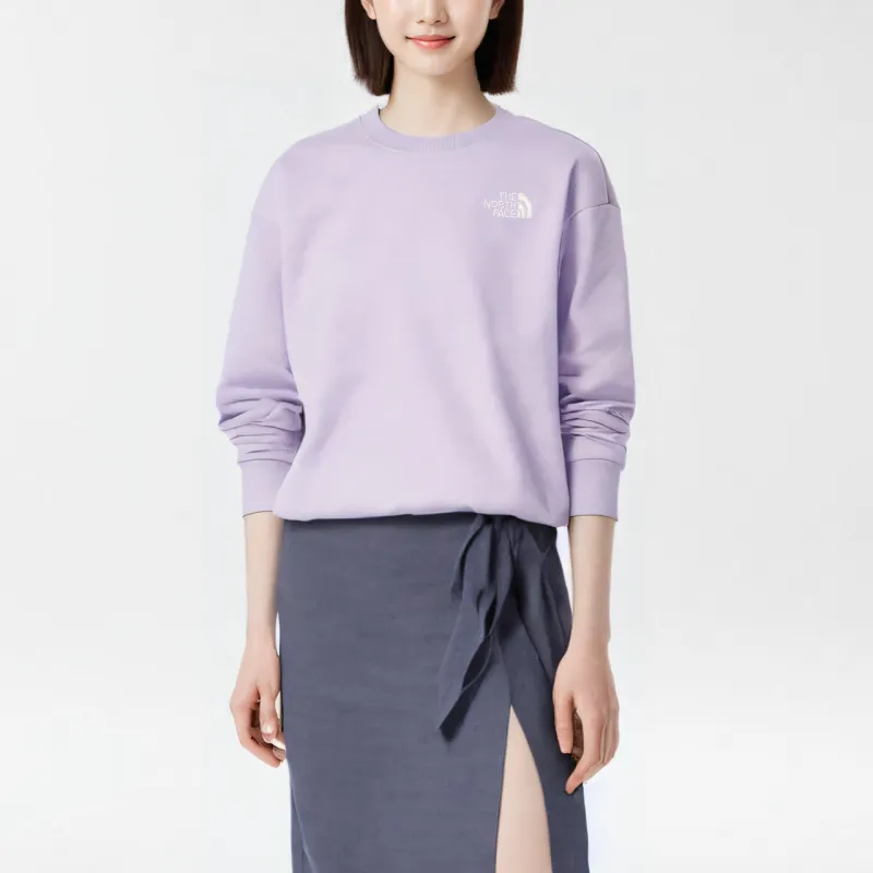 THE NORTH FACE Cotton Essential Sweatshirts Lilac Unisex Korea Version-3
