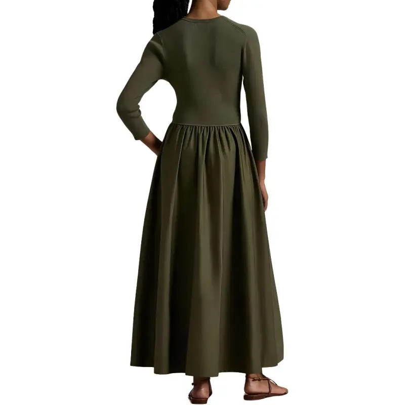 Polo Ralph Lauren Henley Bodice Maxi Dress-1