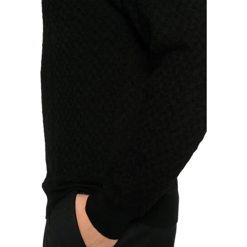 EMPORIO ARMANI Drop Shoulder 3D Knitted Jumper-4