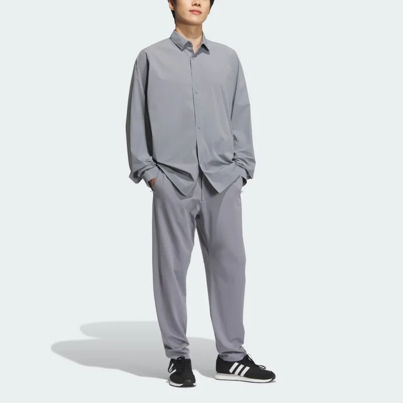 Adidas WZ KNIT JOGGERS Casual Pants Men's Light Gray-2