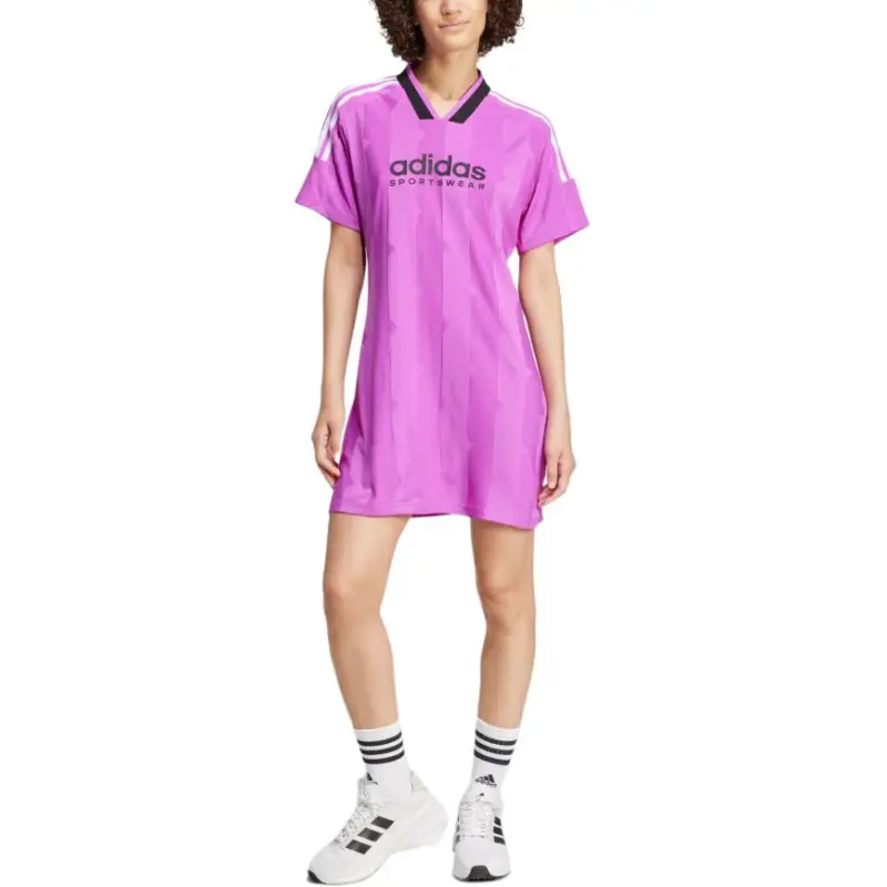 Adidas Tiro Cut FW24 Short Sleeved Dress Women's Purple-2