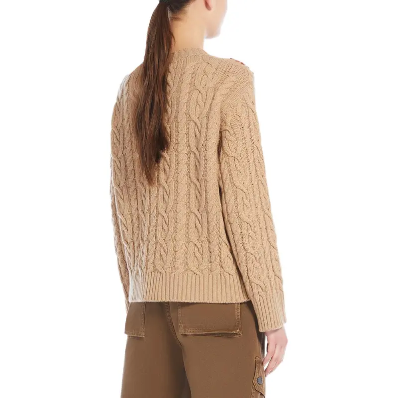 WEEKEND MaxMara Flower Embellished Crewneck Jumper-4