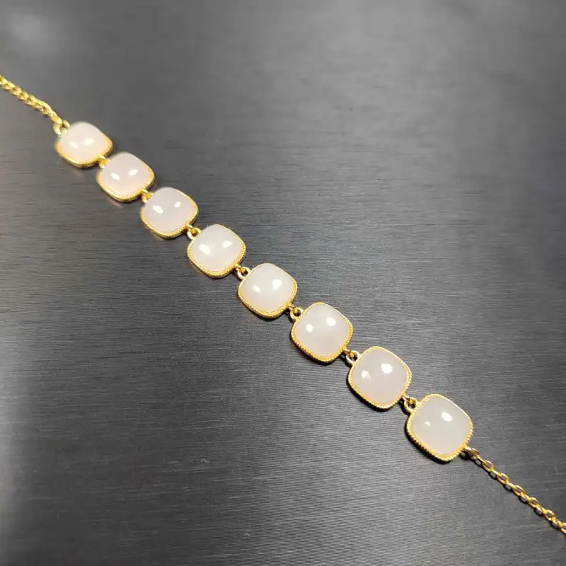 YOULING Bracelets White Jade Women's-6