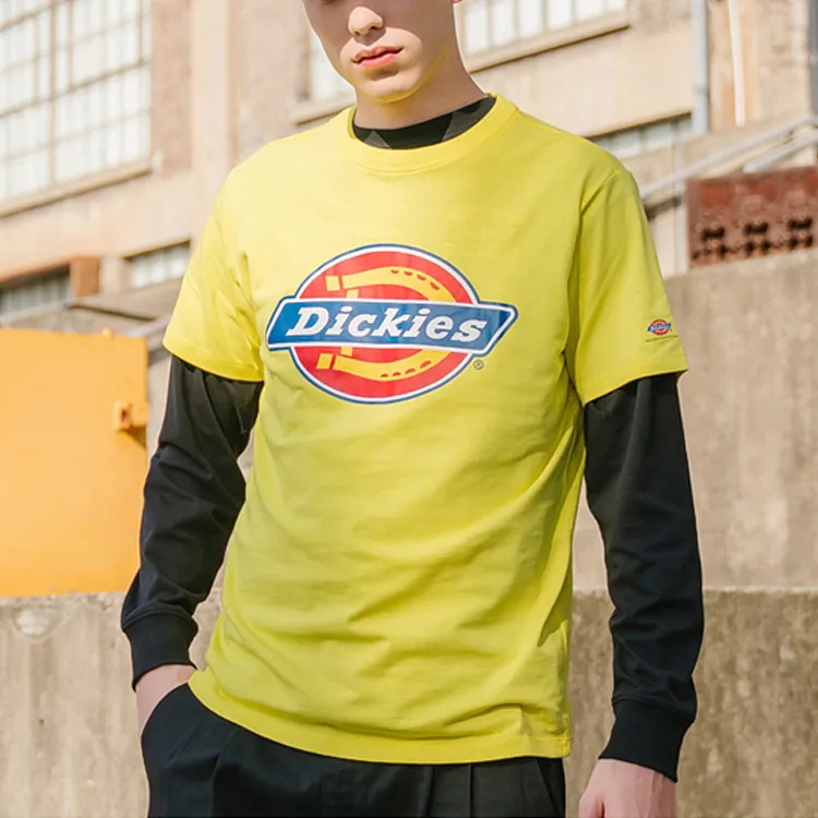 Dickies T Shirts Men Butter Yellow-3