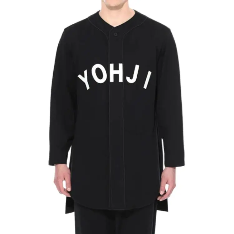 Adidas Y 3 Ft Yohji Letters Baseball Shirt-2