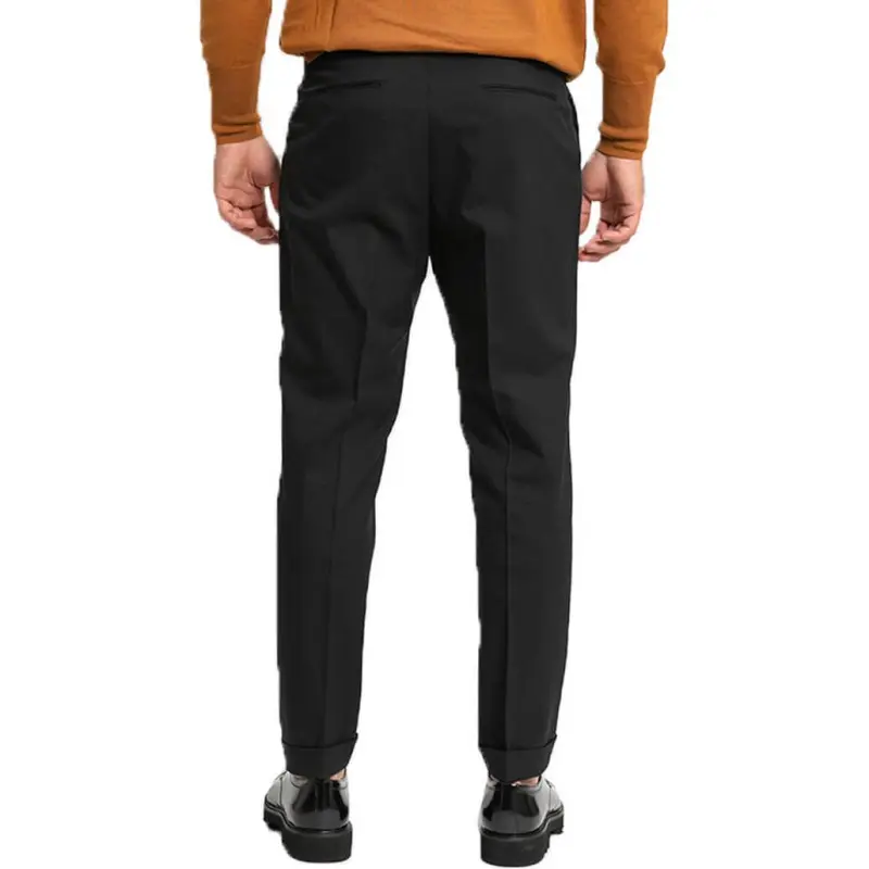 Zzegna Casual Pants Men's Black-1
