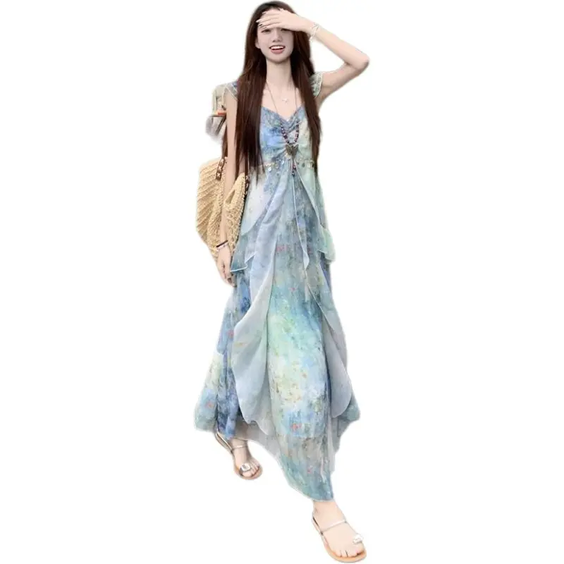 Mu Qingqing Sleeveless Dress Women's-2