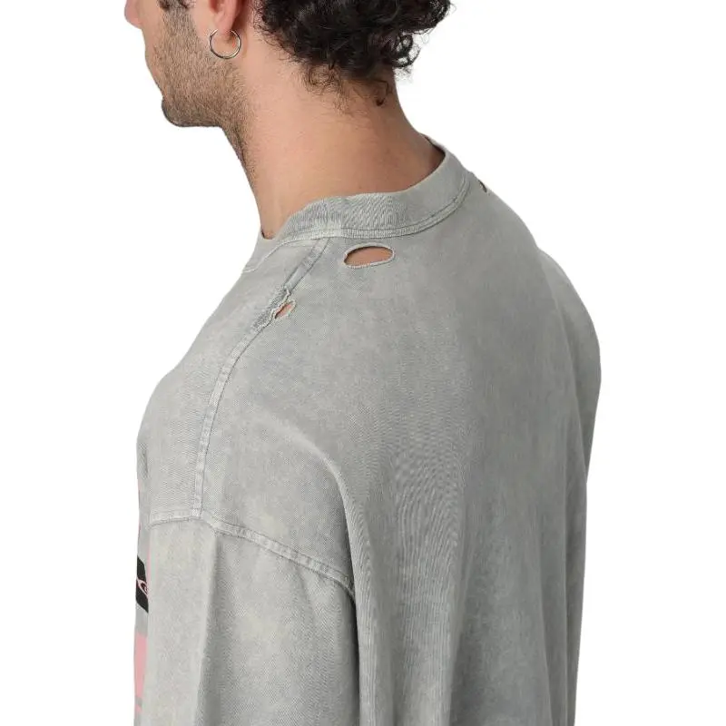 DIESEL T Shirts Men Gray-4