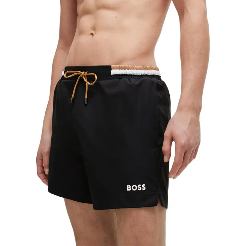HUGO BOSS Logo print Swim Shorts-3