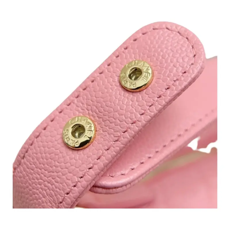 CHANEL Grain Calfskin Hobo Bag, Shoulder Bag, Crossbody Handbag Women's Light Pink Red-5