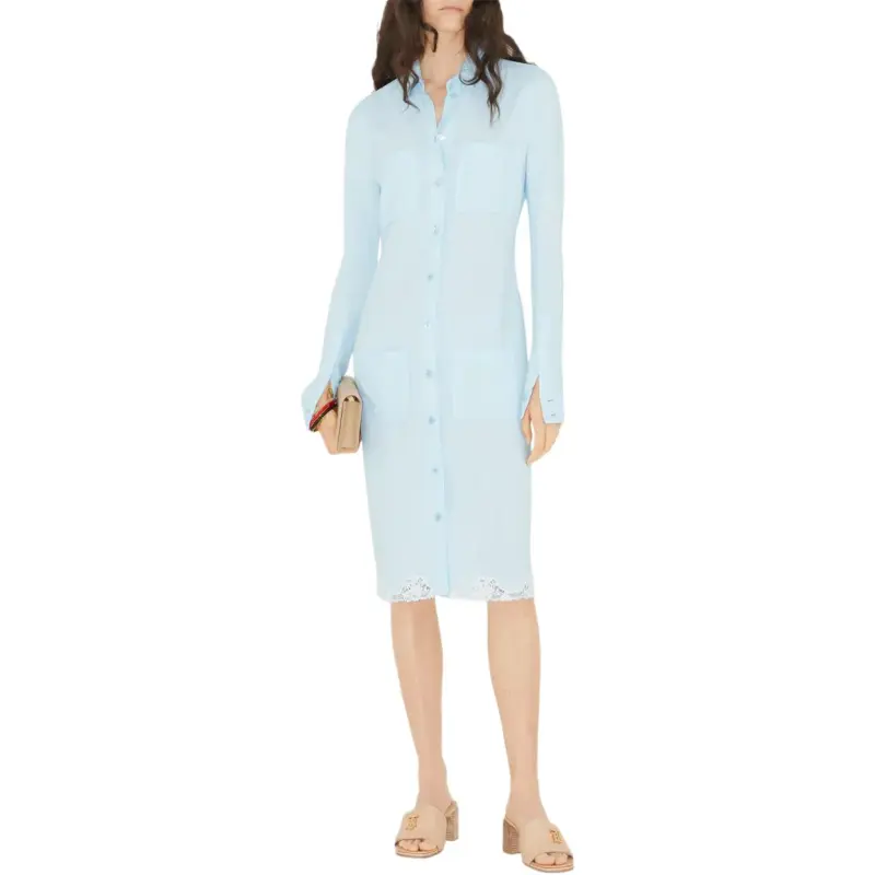 Burberry Lace trim Shirt Dress-1