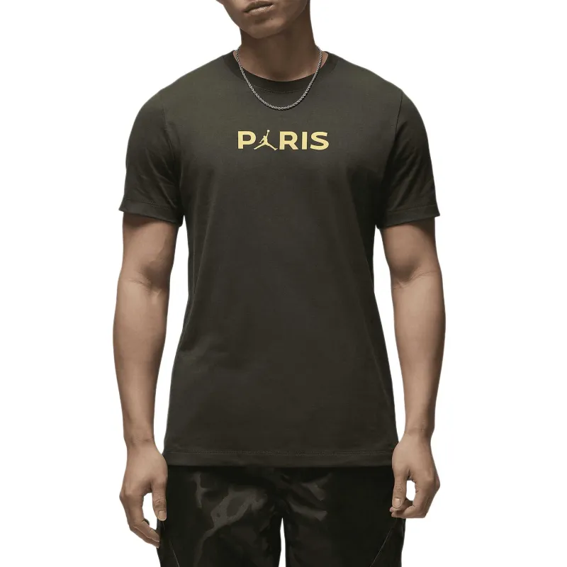 Jordan x PSG SS24 T-Shirt Men's Dark Green-3