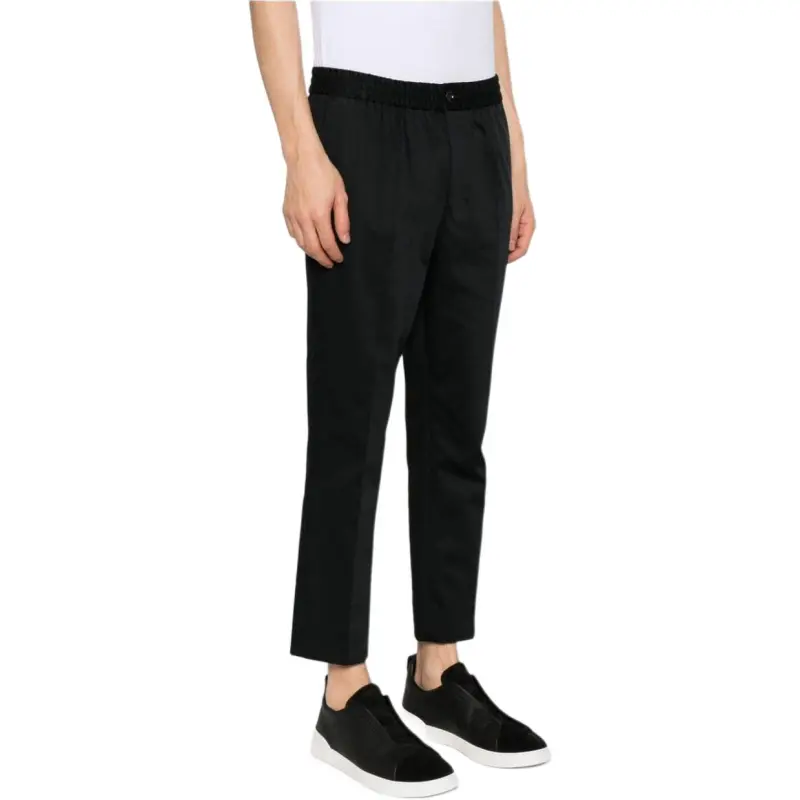 AMIPARIS Elastic Waist Straight Leg Trousers-3