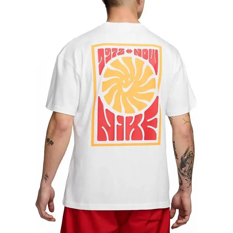 Nike T Shirts Men White-4