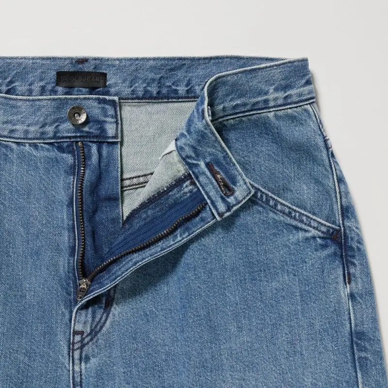 UNIQLO Denim Series Jeans Men Lake Blue-3