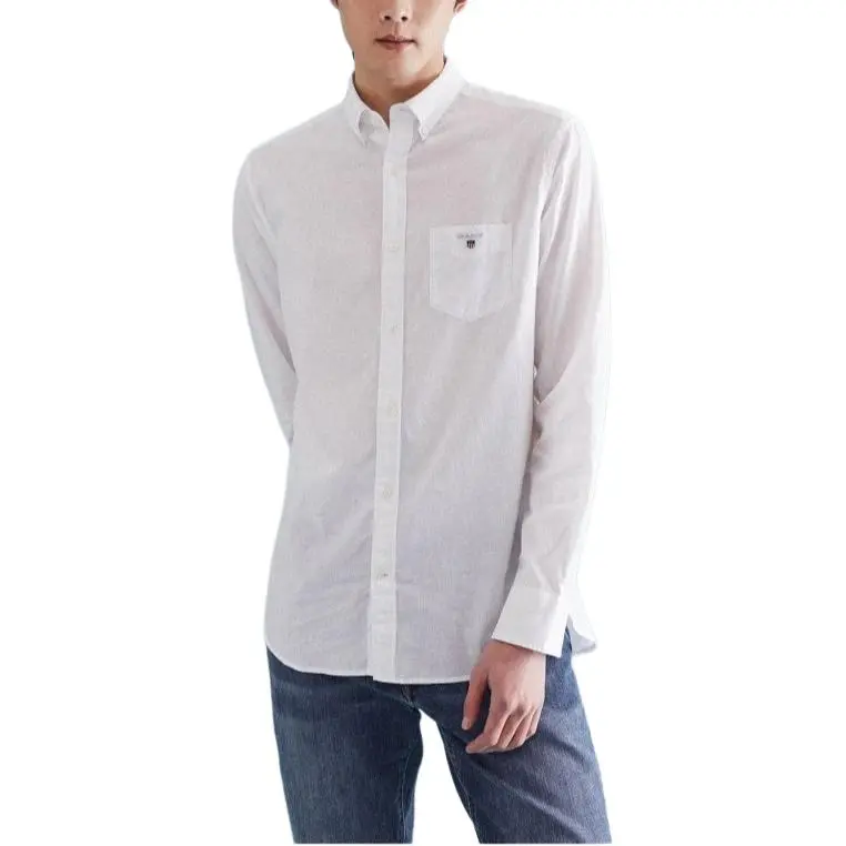 GANT Shirts Men White-3