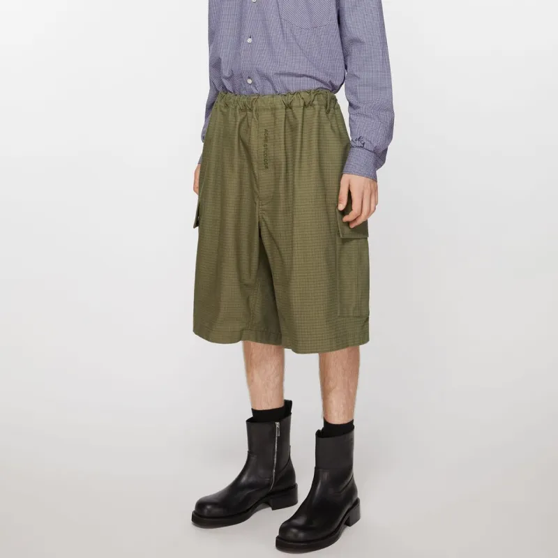 Acne Studios Ripstop Mid-rise Cargo Shorts-3