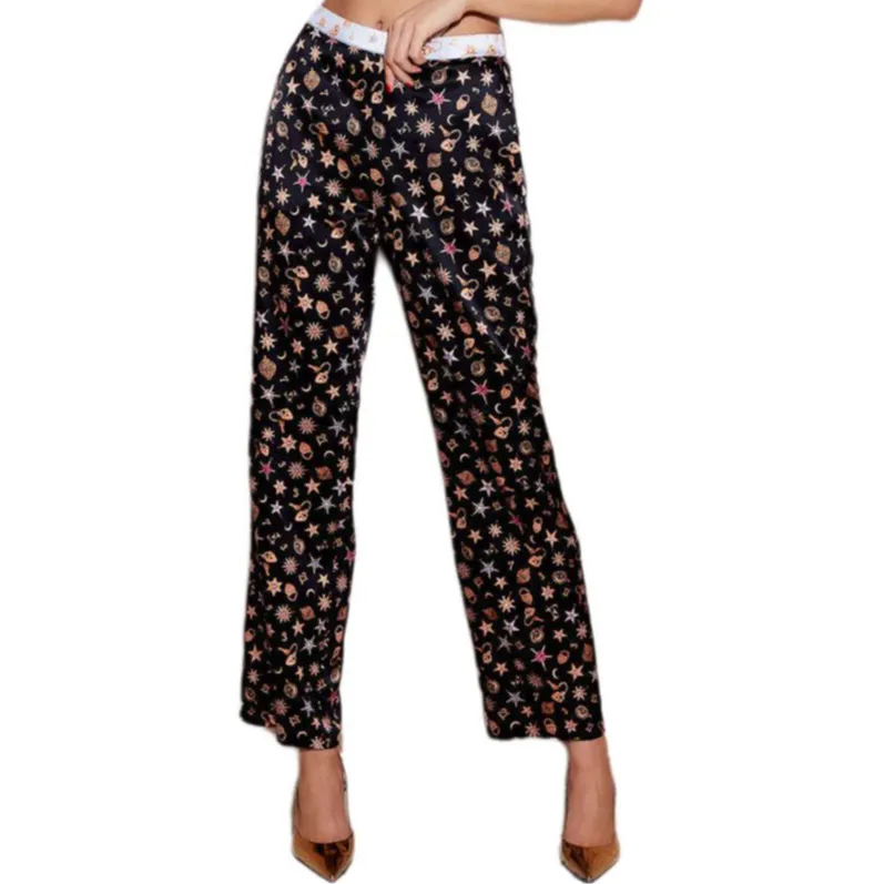Fleur Du Mal Charm print Satin Trousers-3