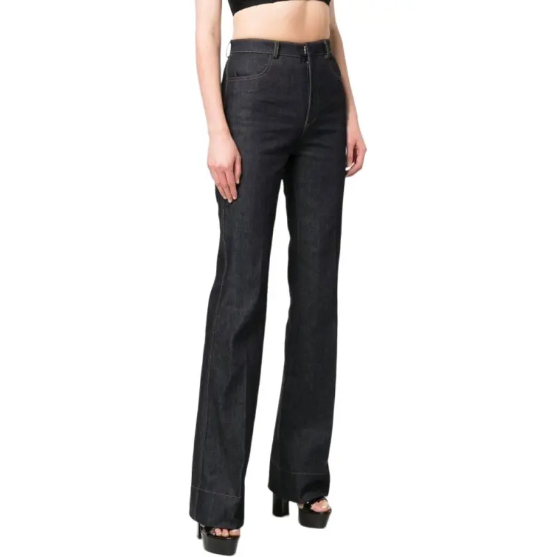 SAINT LAURENT Flared High rise Jeans-4