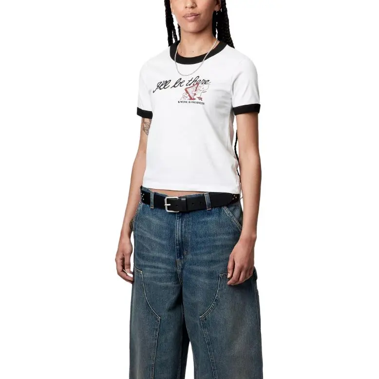 Carhartt WIP W' S/S FW24 Drop Shoulder Sleeve T Shirt Women's White-3