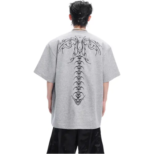 DUATOGE T Shirts Men Gray 