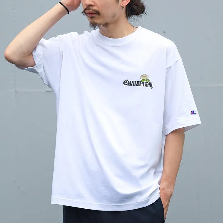 Champion Yusuke Komori Collaboration Model T-Shirts Unisex White-3