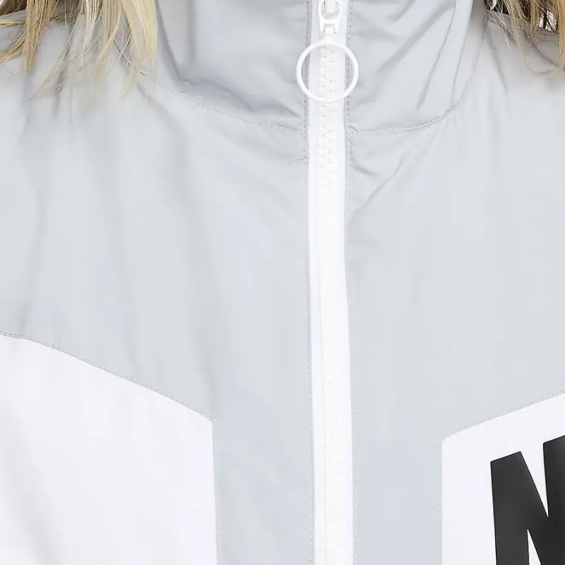 Nike Sportswear Woven Jacket 'Iron Grey/Light Pumice/White'-5