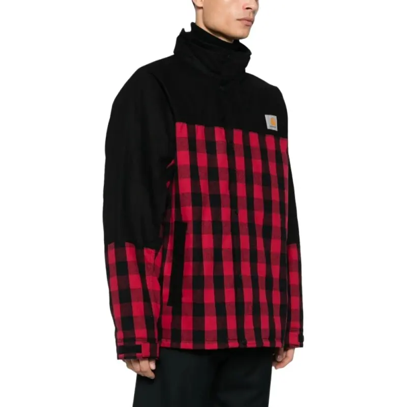 JUNYA WATANABE Logo Patch Checked Jacket-3