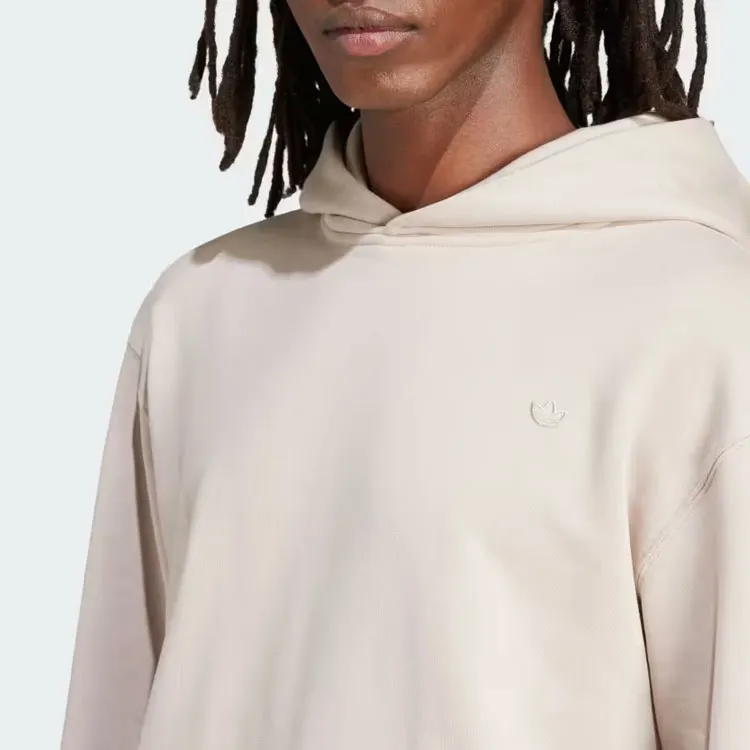 Adidas Originals ADICOLOR CONTEMPO French Terry Hoodie Sweatshirt Men's Beige-3