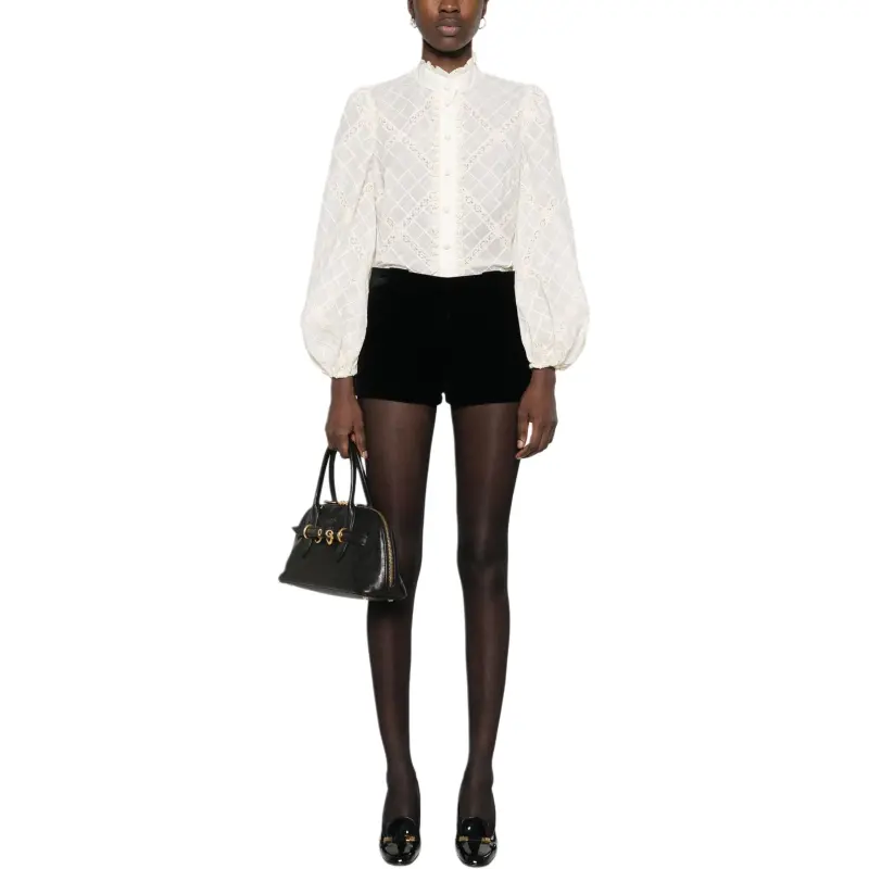 Zimmermann Tallow Lace trim Shirt-1