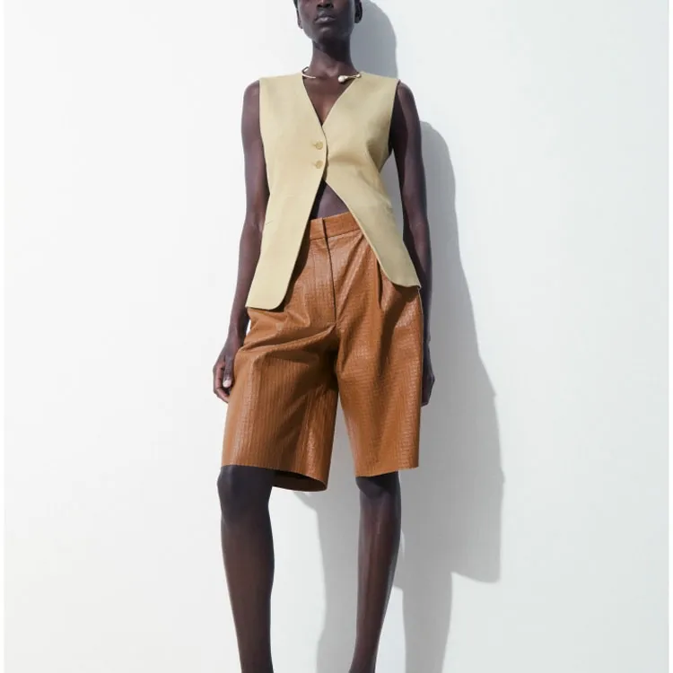 COS Casual Shorts Women's Brown-1