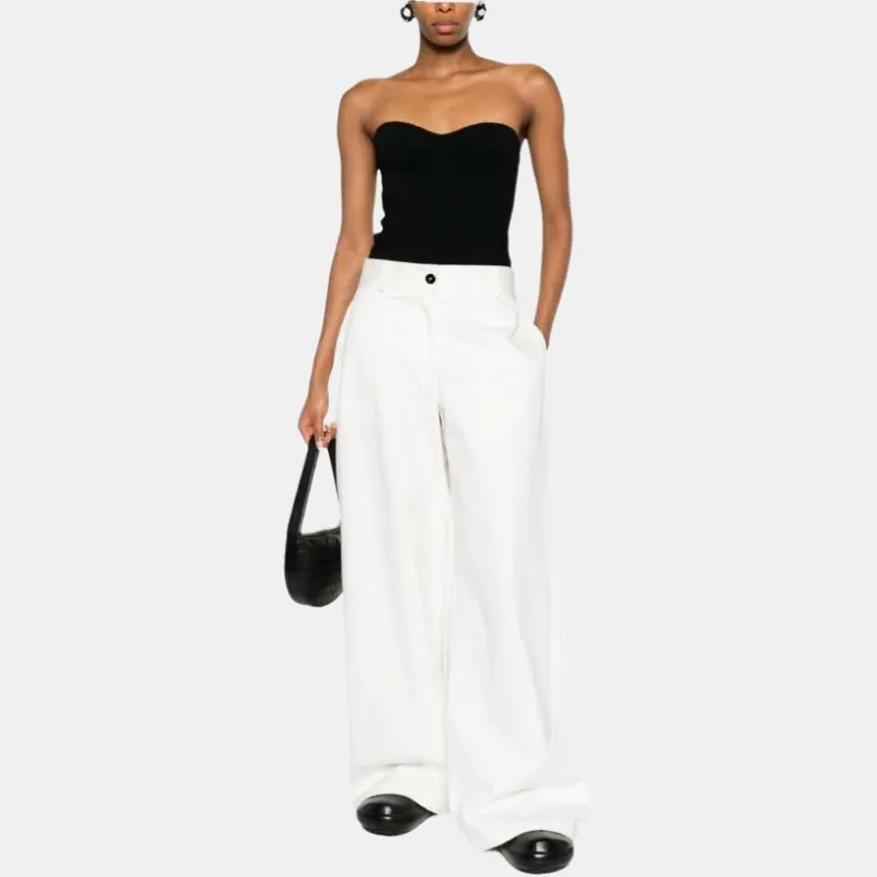 JIL SANDER Wide Leg Pants-4