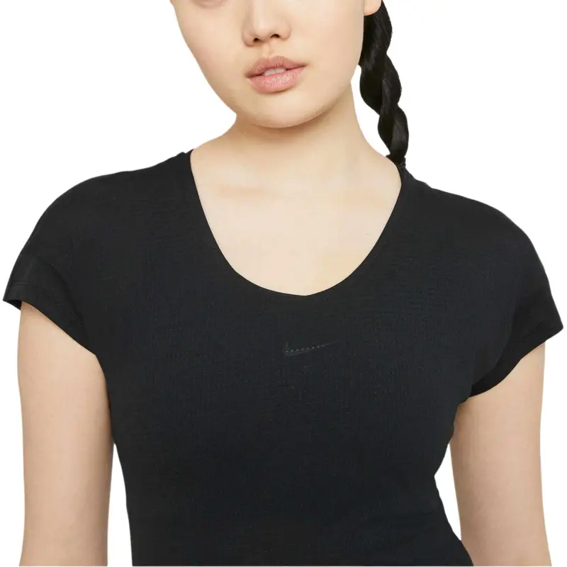 Nike Drop Shoulder Sleeve T Shirt Women's Black-4