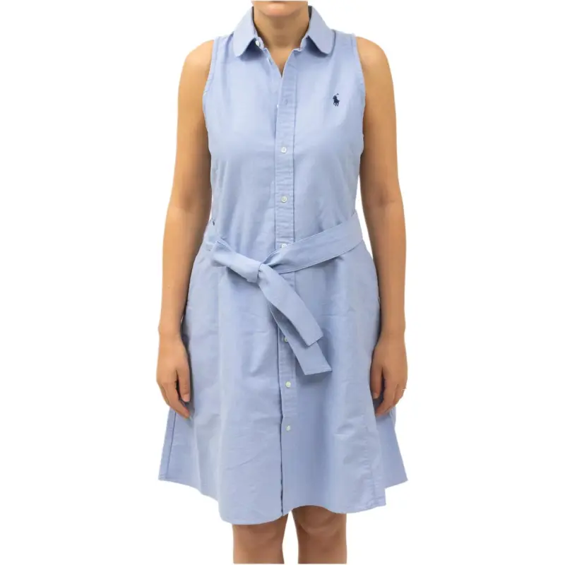 Polo Ralph Lauren Sleeveless Belted Shirt Dress-1