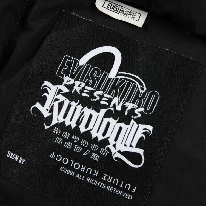 EVISU AW23 Down Jacket Men's Black-4