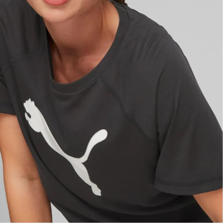 PUMA EVOSTRIPE Raglan Sleeve T-Shirt Women's Black-6