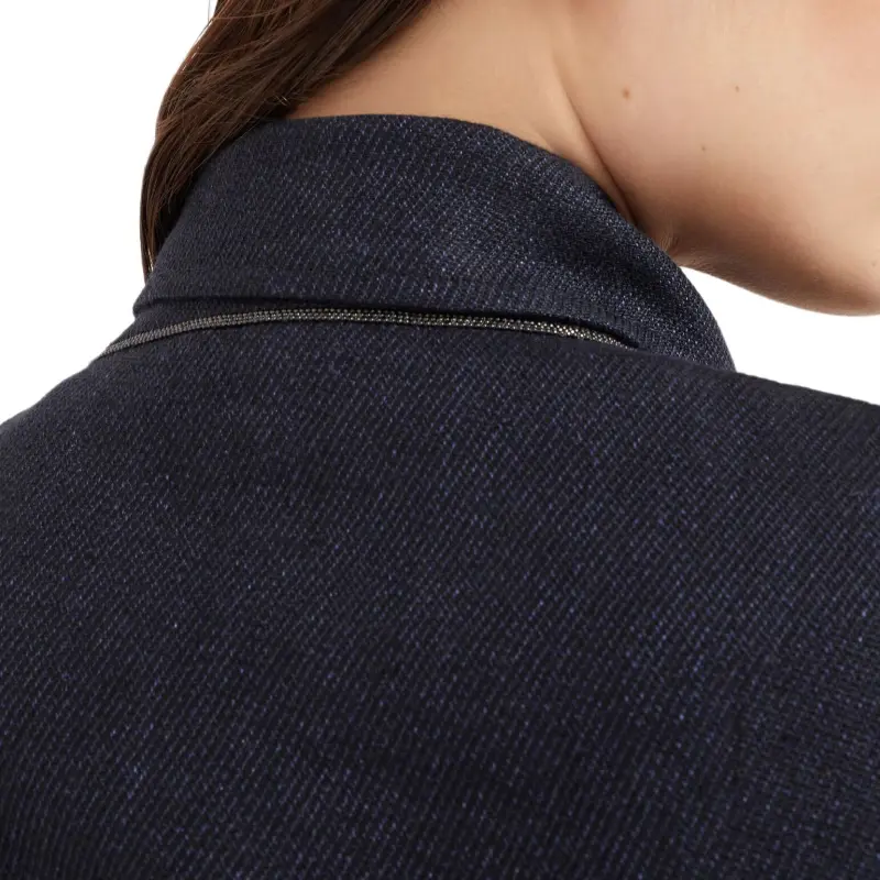 Brunello Cucinelli Monili Detailed Double Breasted Jacket-5