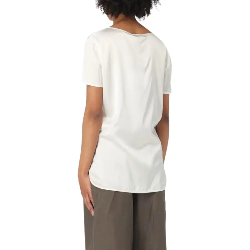 MaxMara Crewneck Satin Top-3
