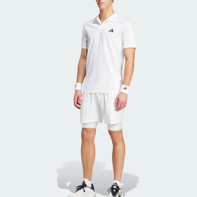 Adidas Free Shipping With AdiClub Tennis Pro Aeroready Shorts And Inner Shorts Set-1