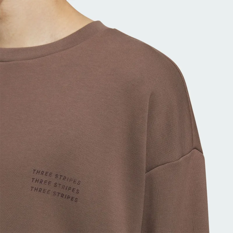 Adidas Sweatshirts Men Stratum Dark Earthy Brown-4