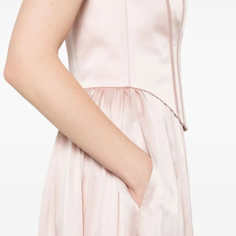 Zimmermann Pleated Flared Slip Dress-3