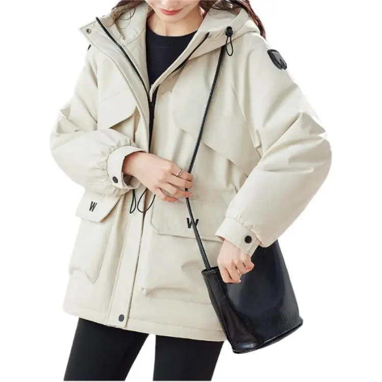 TERRE BLEUE Puffer Jacket Women's Beige-1