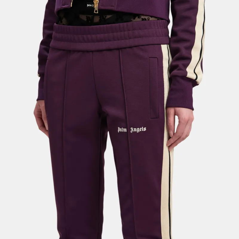 PALM ANGELS Logo Embroidered Side Stripe Detailed Track Pants-4
